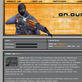 On Our Own - Counterstrike gaming site mockup